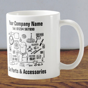 Car Parts & Accessories. Automotive Goods Coffee Mug