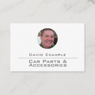 Car Parts & Accessories with Photo of Holder Business Card
