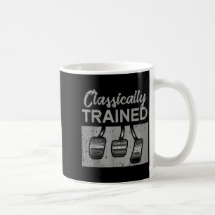 Car pedals classically trained manual transmission coffee mug