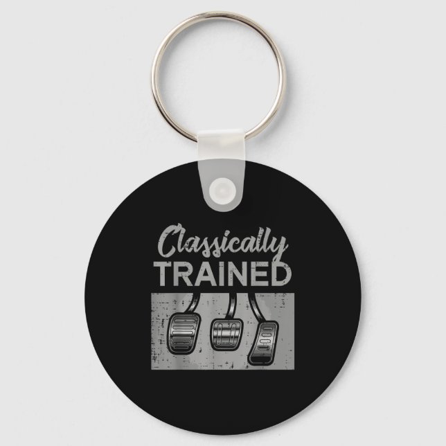 Car pedals classically trained manual transmission key ring (Front)