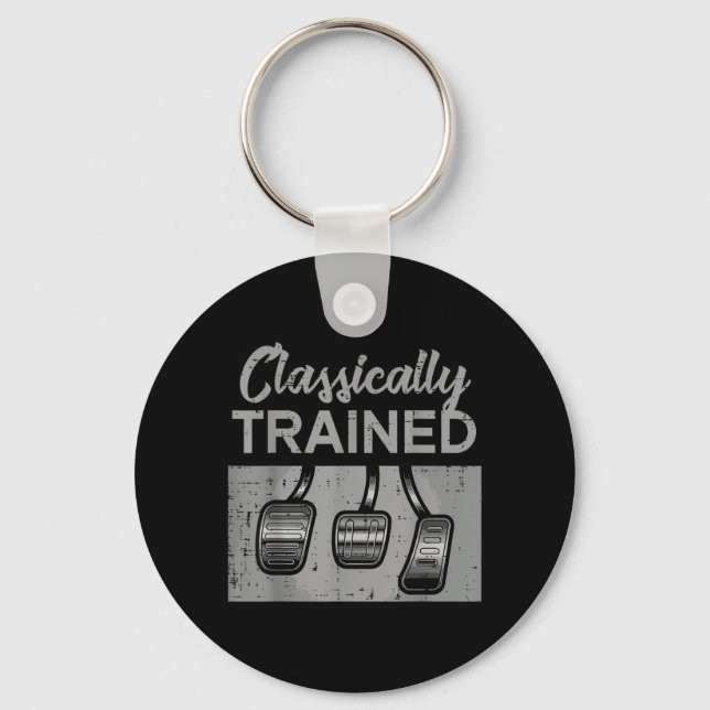 Car Pedals Classically Trained Manual Transmission Key Ring (Front)