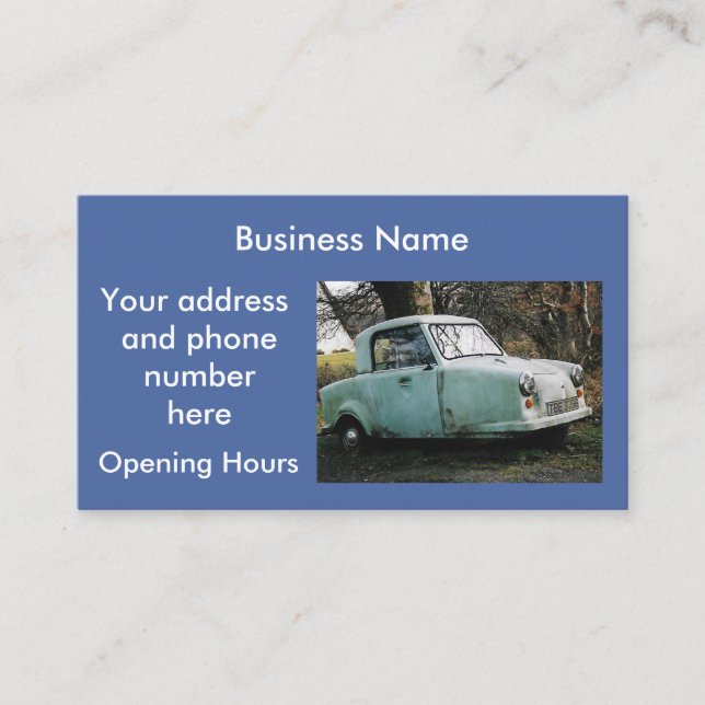 Car Personalised Business Card (Front)