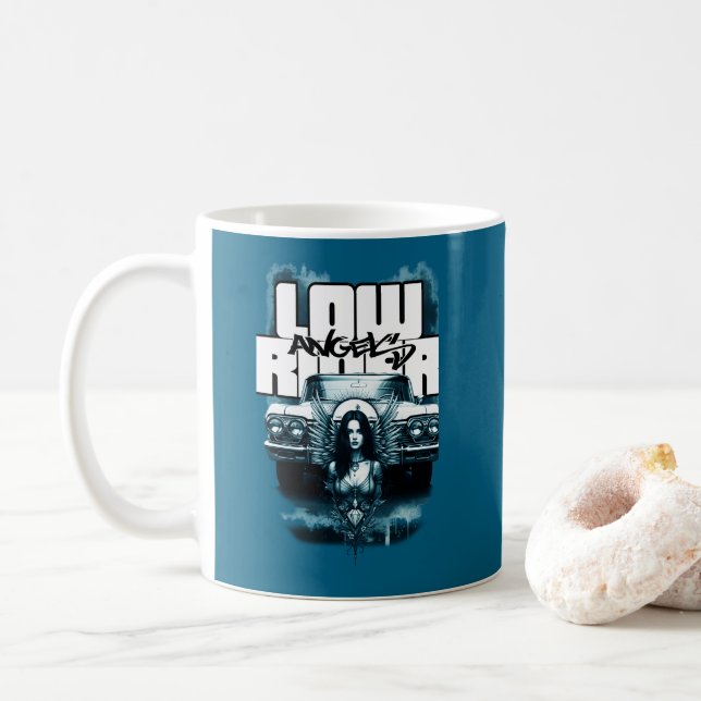 Car Print - Lowrider Angels - Mug (With Donut)