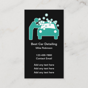 Car Professional Detailing Services Business Card
