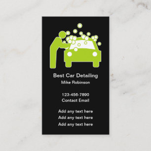 Car Professional Detailing Services Business Card