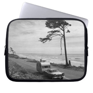 Car Pulling Trailer Laptop Sleeve