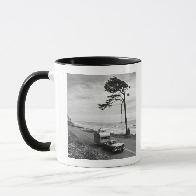 Car Pulling Trailer Mug (Left)