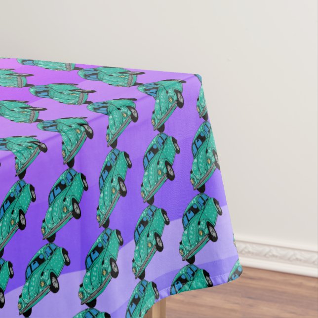 Car Purple Pink Table Cloth (In Situ)