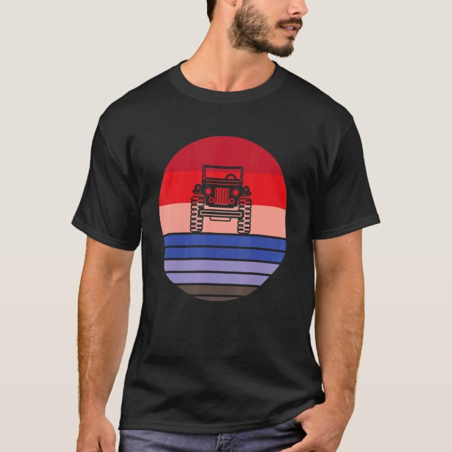 CAR Quad Bike Off Roading 5X5 Mudding Enthusiast T-Shirt (Front)