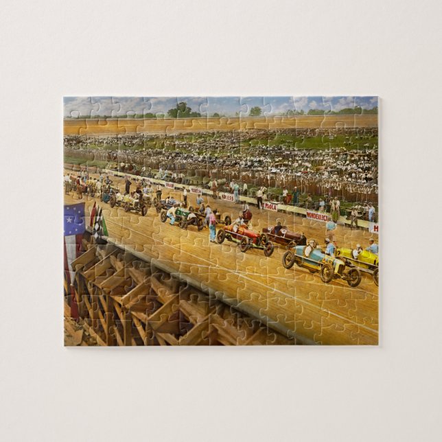 Car Race - Life in the fast lane 1925 Jigsaw Puzzle (Horizontal)