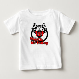 Car Racing 1st Birthday Baby T-Shirt