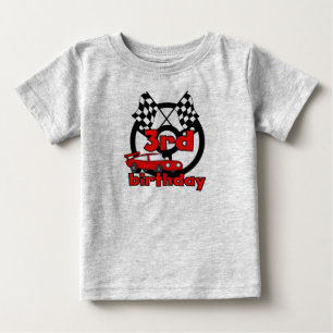 Car Racing 3rd Birthday Baby T-Shirt