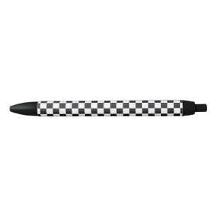 Car Racing / Chess Pattern + your backgr. & ideas Black Ink Pen