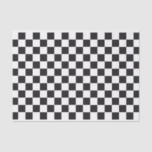 Car Racing / Chess Pattern + your backgr. & text Tissue Paper