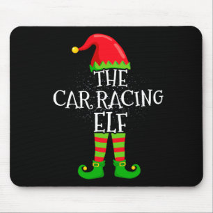 Car Racing Elf Family Matching Christmas Group  Mouse Mat