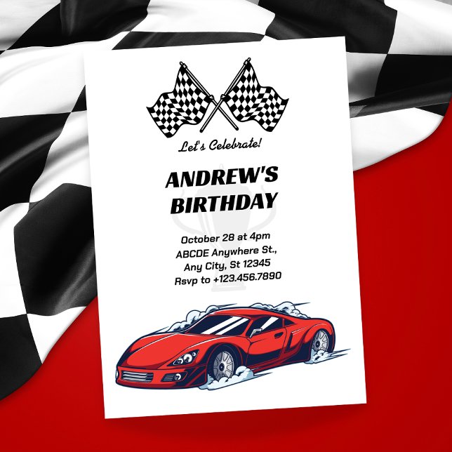 Car racing Invitation (Creator Uploaded)