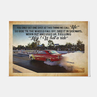 Car Racing Mat - Personalised Welcome Mat 