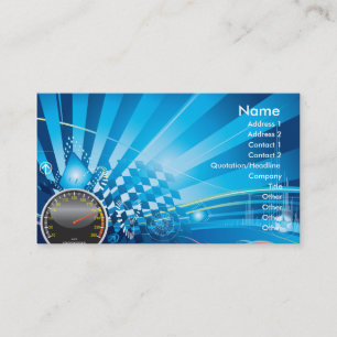 CAR RACING THEME BUSINESS CARD