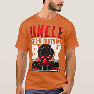 Car Racing Uncle of Birthday Boy Formula race Car T-Shirt