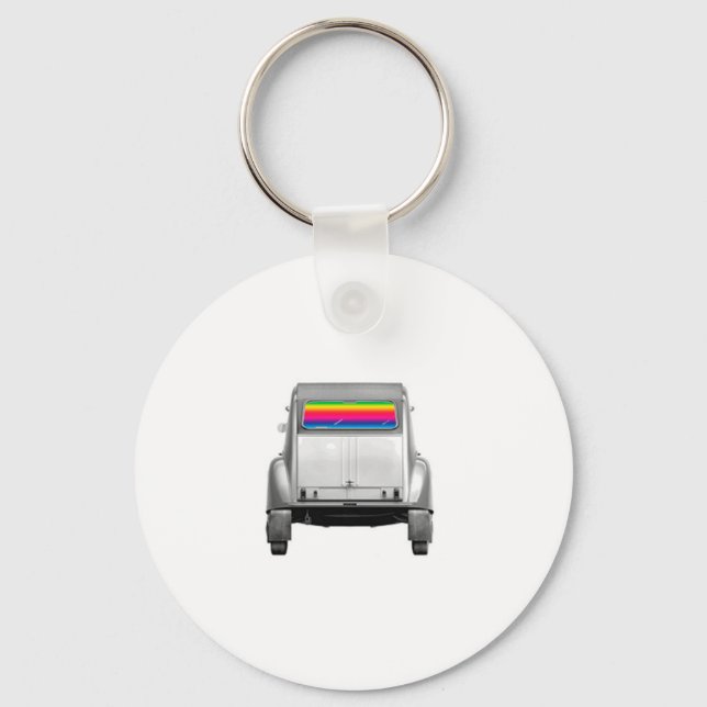 Car + rainbow key ring (Front)