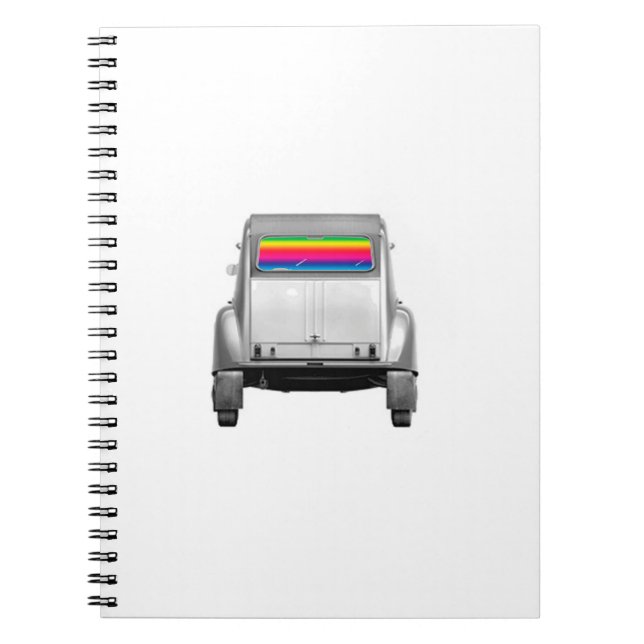 Car + rainbow notebook (Front)