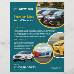 Car Rental Services Custom Flyer