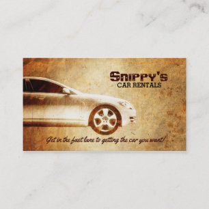 Car Rentals Business Cards