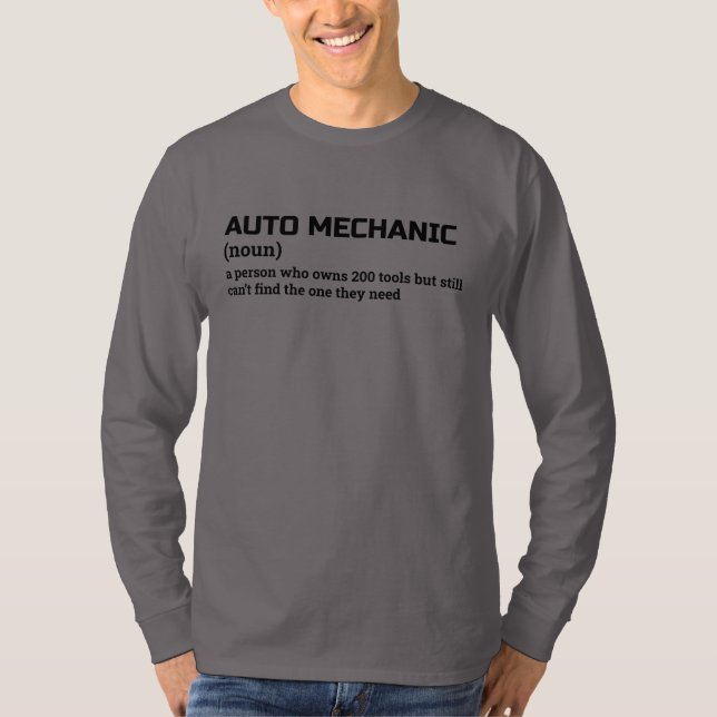 Car Repair Definition Long Sleeve Shirt (Front)
