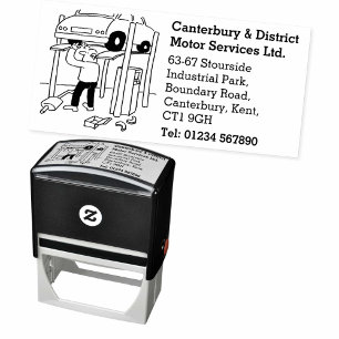 Car Repairs & Servicing Garage Business Self-inking Stamp