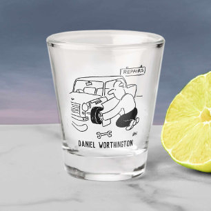 Car Repairs & Servicing. Mechanic's Shot Glass