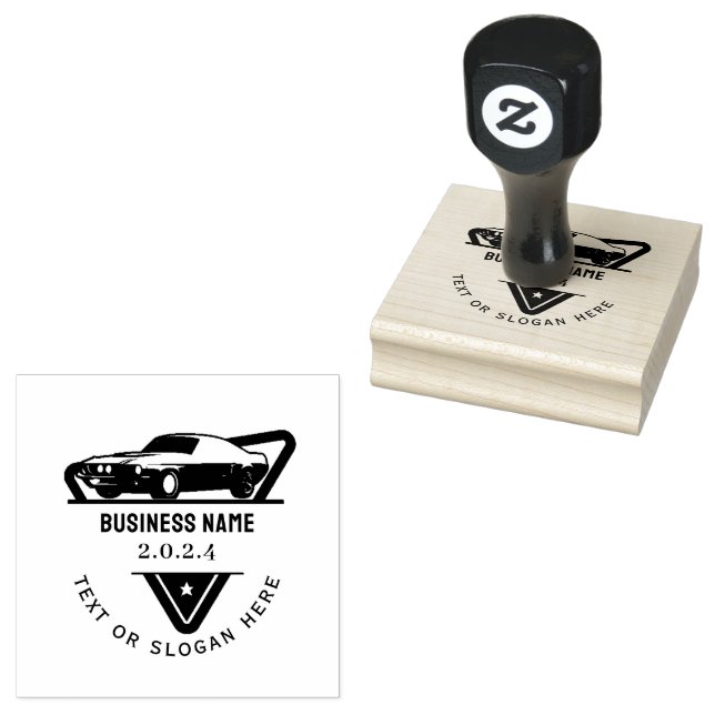 CAR RUBBER STAMP (Stamped)