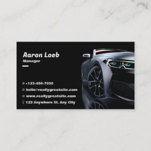 Car Salesman Business Card