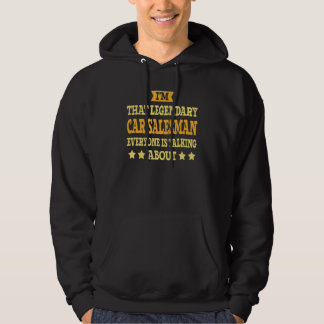 Car Salesman Job Title Employee Funny Worker Car S Hoodie