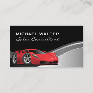 Car Salesman   Sports Car Business Card