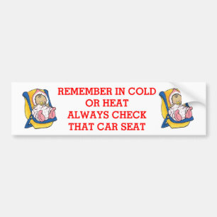 CAR SEAT BUMPER STICKER