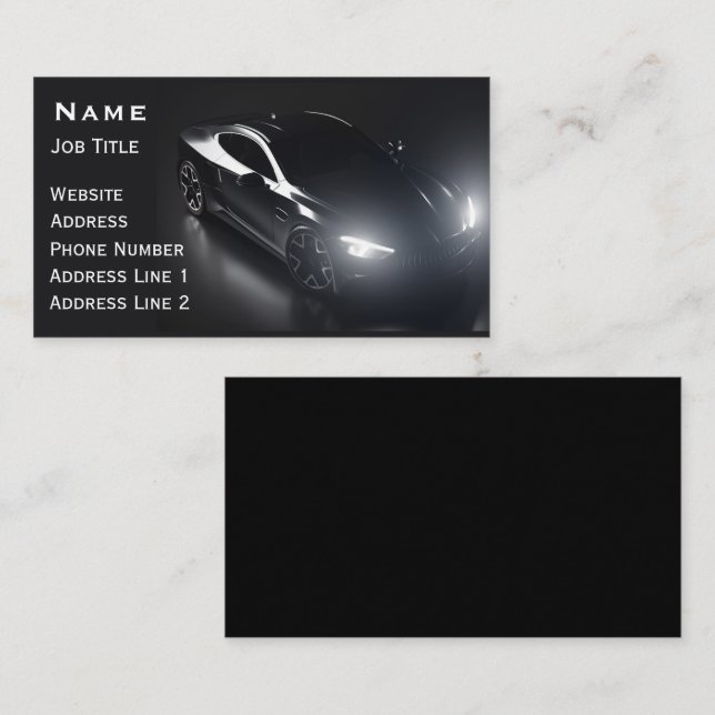  car service Business card (Front/Back)