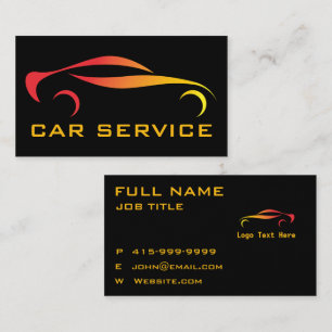  car service Business card