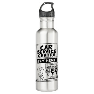 Car Service Centre Mechanics and Shock Absorbers 710 Ml Water Bottle