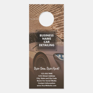 Car Services - Detailing, Audio and Other Services Door Hanger