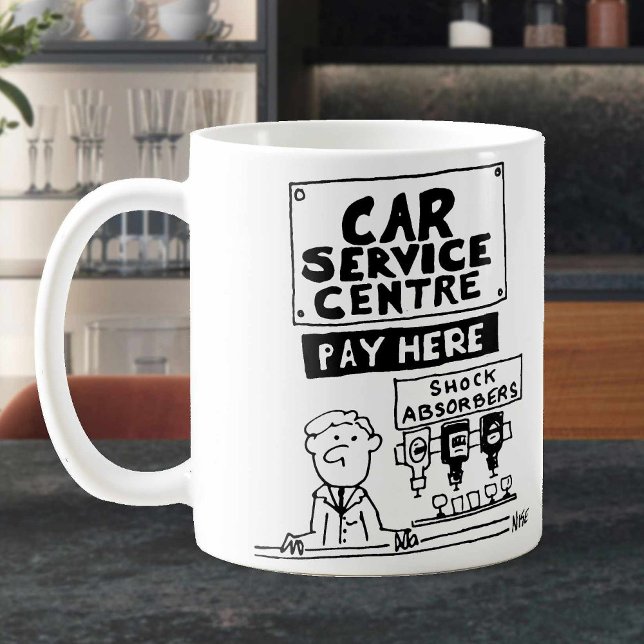 Car Servicing Centre Payment Desk Coffee Mug (Creator Uploaded)