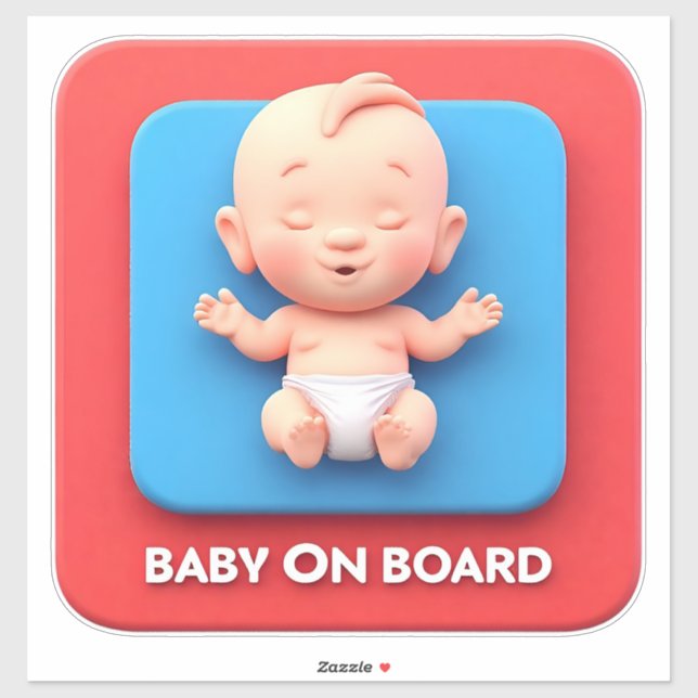 Car Sign Baby on Board (Sheet)