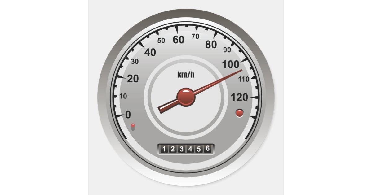Car Speedometer Stickers Zazzle