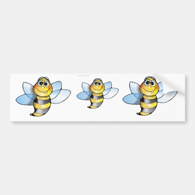 Car sticker bee, bees, bee, bees, car sticker (Front)