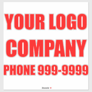 Car sticker template. Customise your sticker