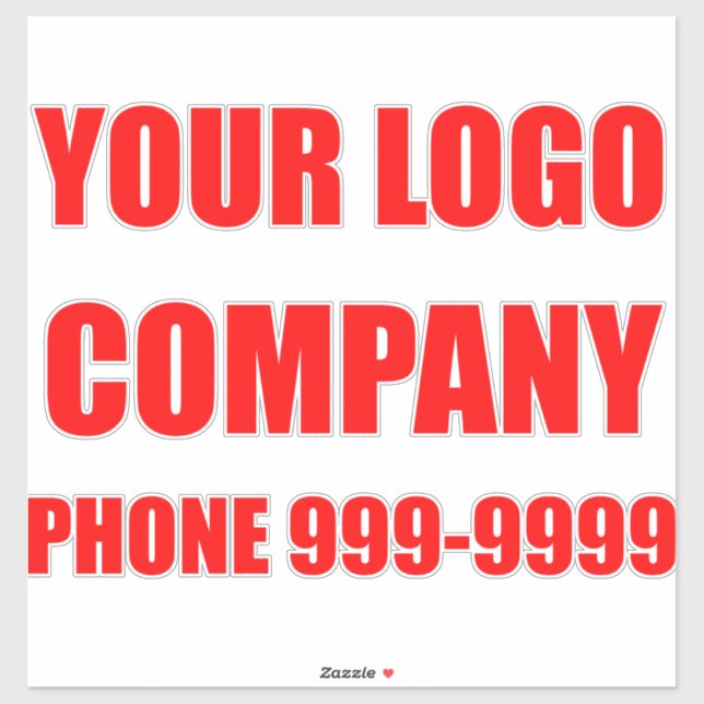 Car sticker template. Customise your sticker (Sheet)