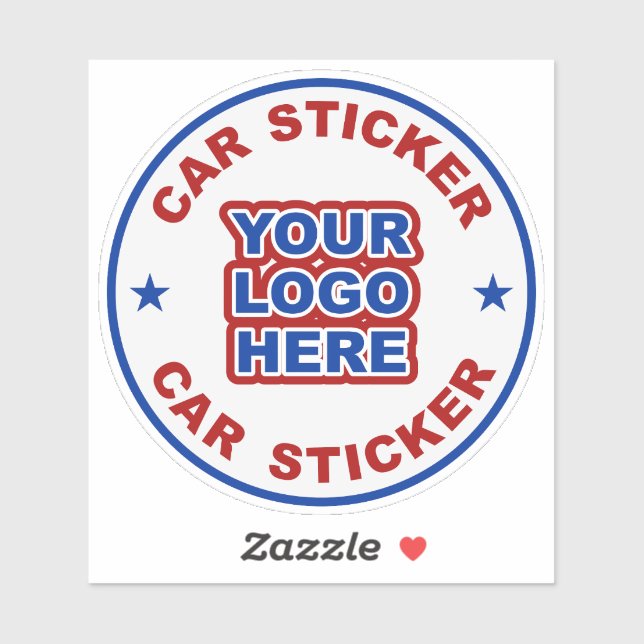 Car sticker template. Customise your sticker. (Sheet)