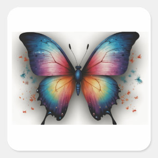 Car Sticker Watercolor Butterflies Sticker