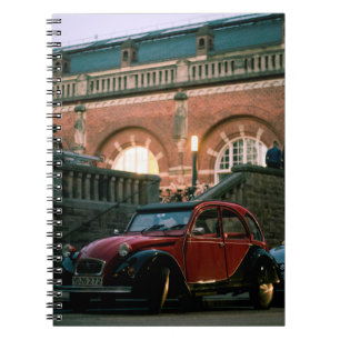 Car street old vintage style road notebook