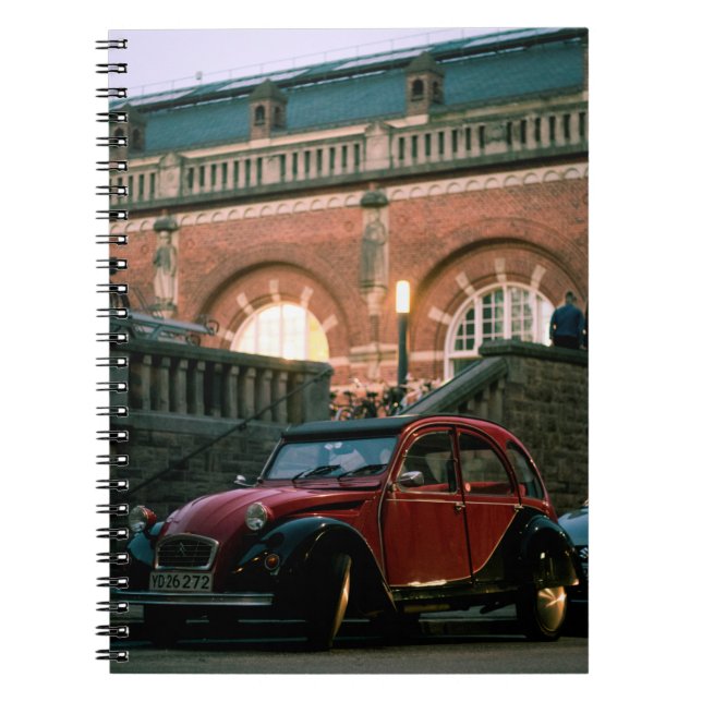 Car street old vintage style road notebook (Front)