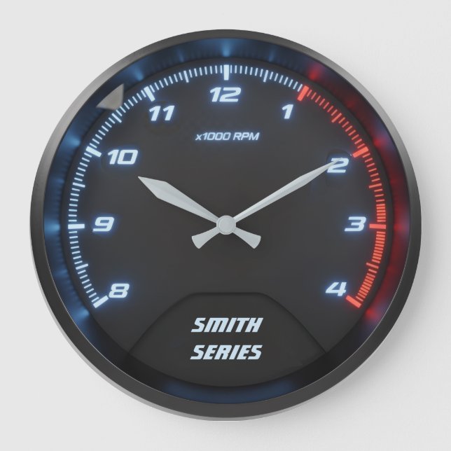 Car Tachometer Clock for Auto Mechanic Garage (Front)